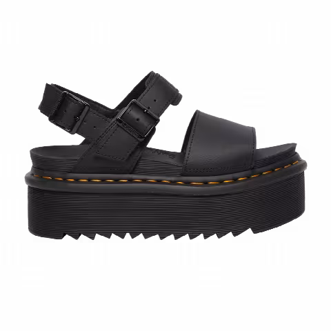 Dr. Martens Wmns Voss Leather Strap Platform Sandal 'Black'
