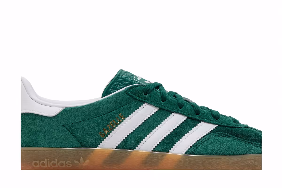 adidas Gazelle Indoor Collegiate Green Gum, view 3