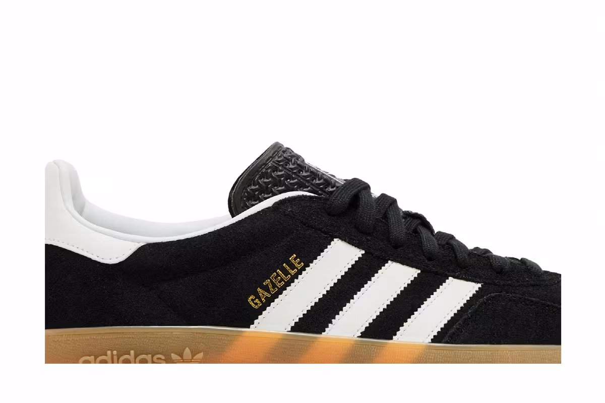 adidas Gazelle Indoor Black White Gum, view 3