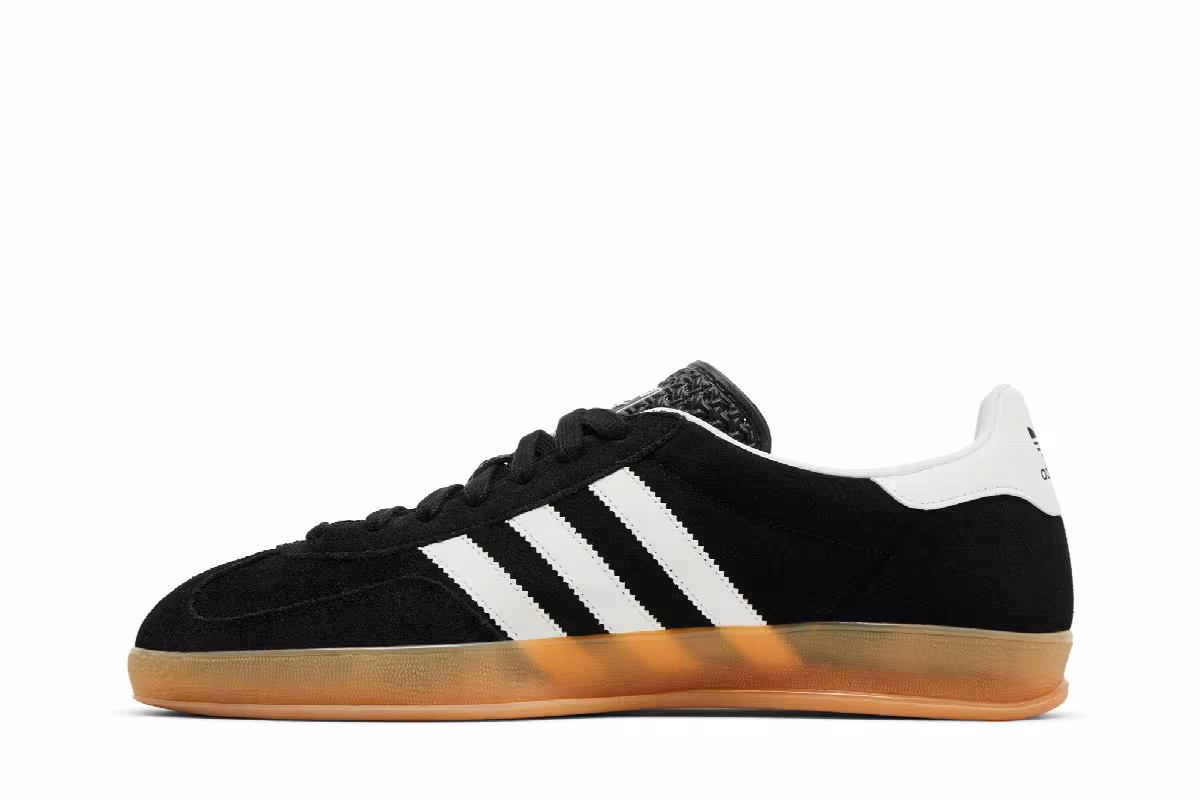 adidas Gazelle Indoor Black White Gum, view 4