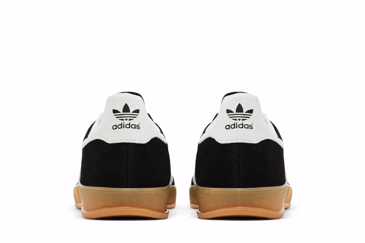 adidas Gazelle Indoor Black White Gum, view 7