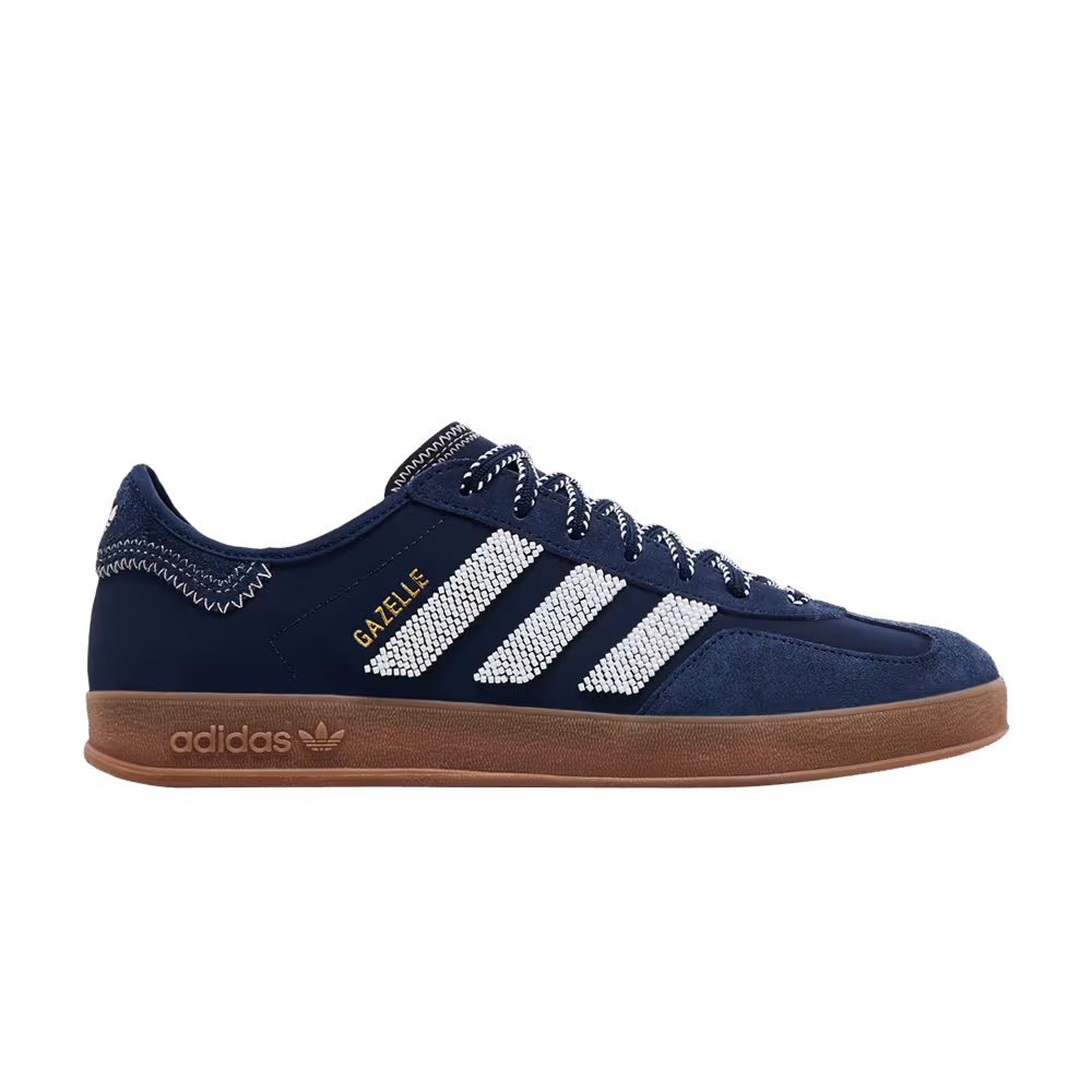 CLOT x adidas Gazelle Indoor Collegiate Navy Off White