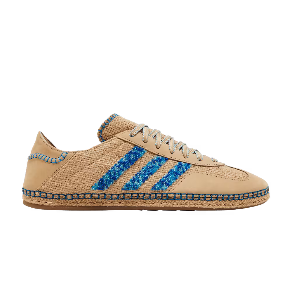 CLOT x adidas Gazelle Linen Khaki Light Blue