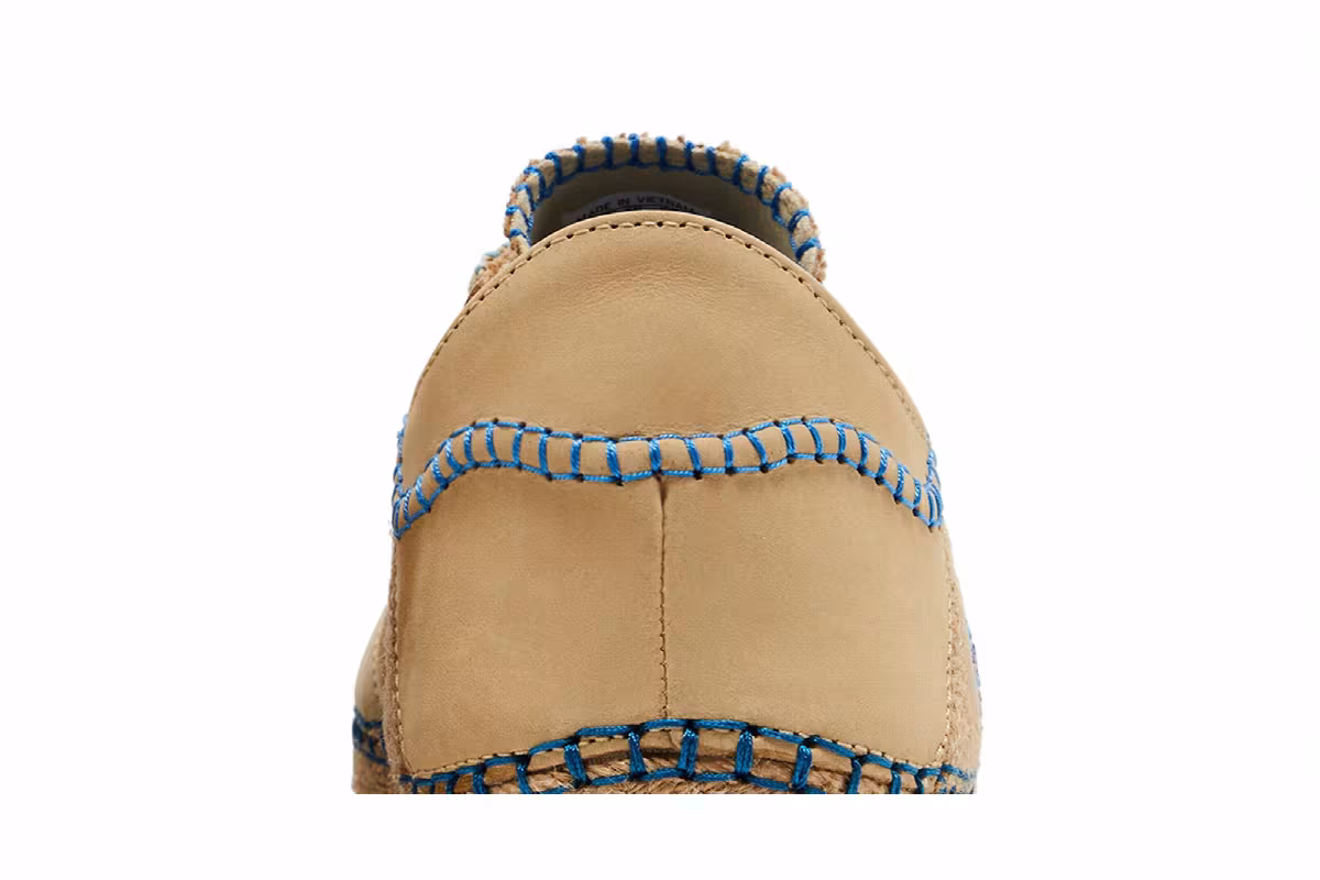 CLOT x adidas Gazelle Linen Khaki Light Blue, view 8