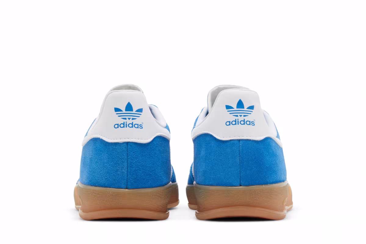 adidas Men's Gazelle Indoor Blue Bird Gum, view 7