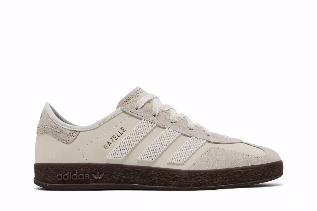 CLOT x adidas Gazelle Indoor Off White, view 2
