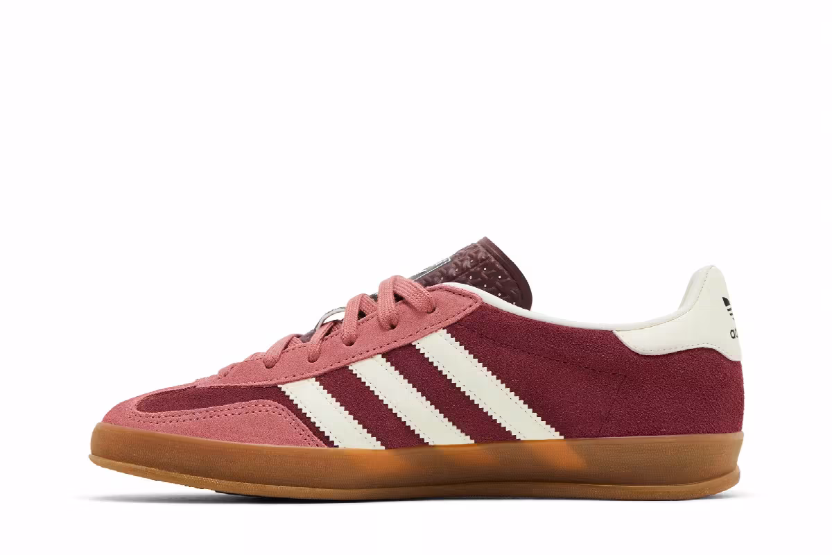 adidas Gazelle Indoor Maroon Preloved Crimson, view 4