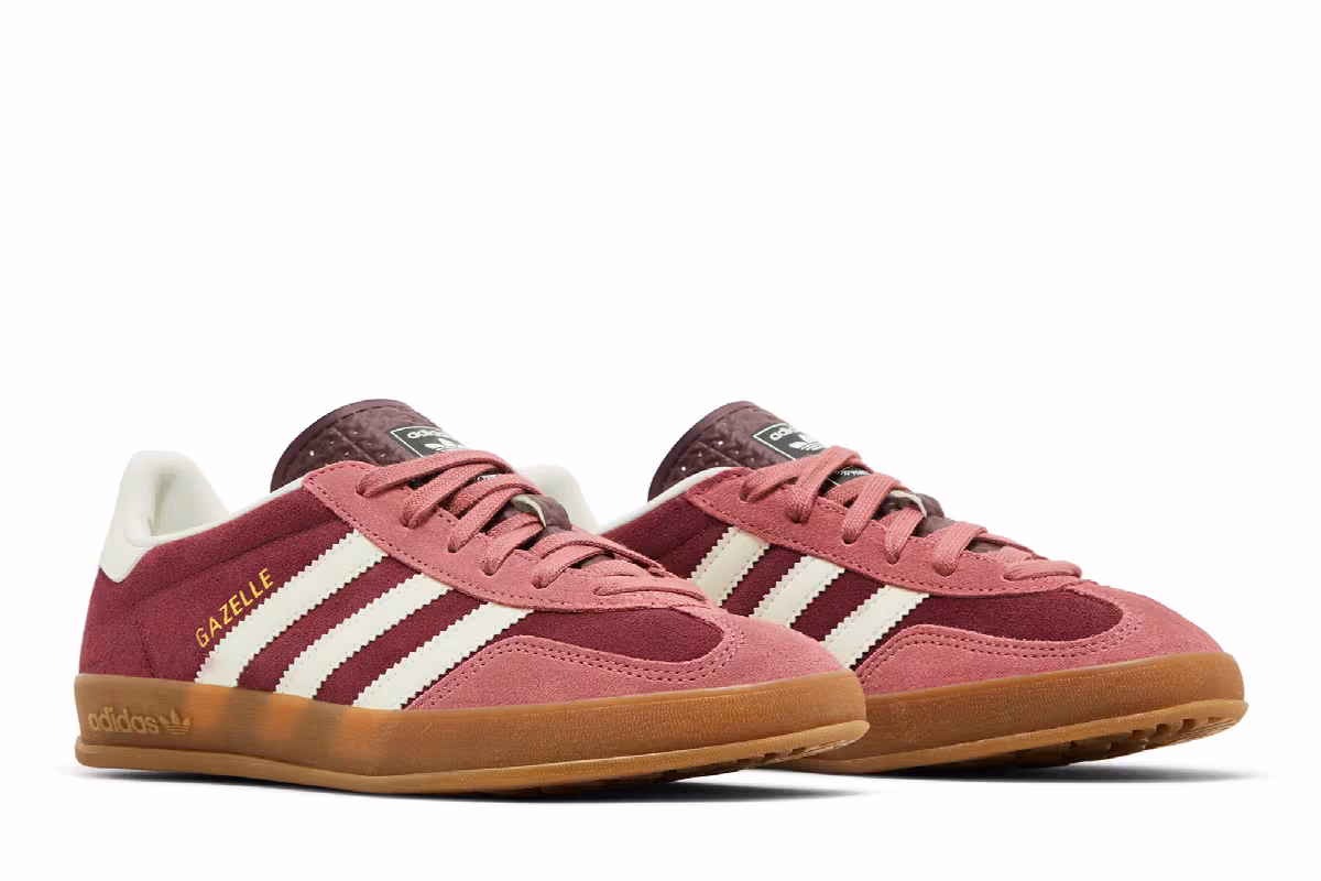 adidas Gazelle Indoor Maroon Preloved Crimson, view 9