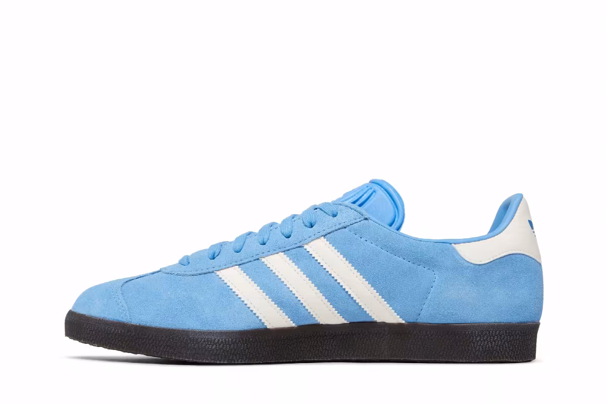 adidas Gazelle Sky Blue White Gum, view 4