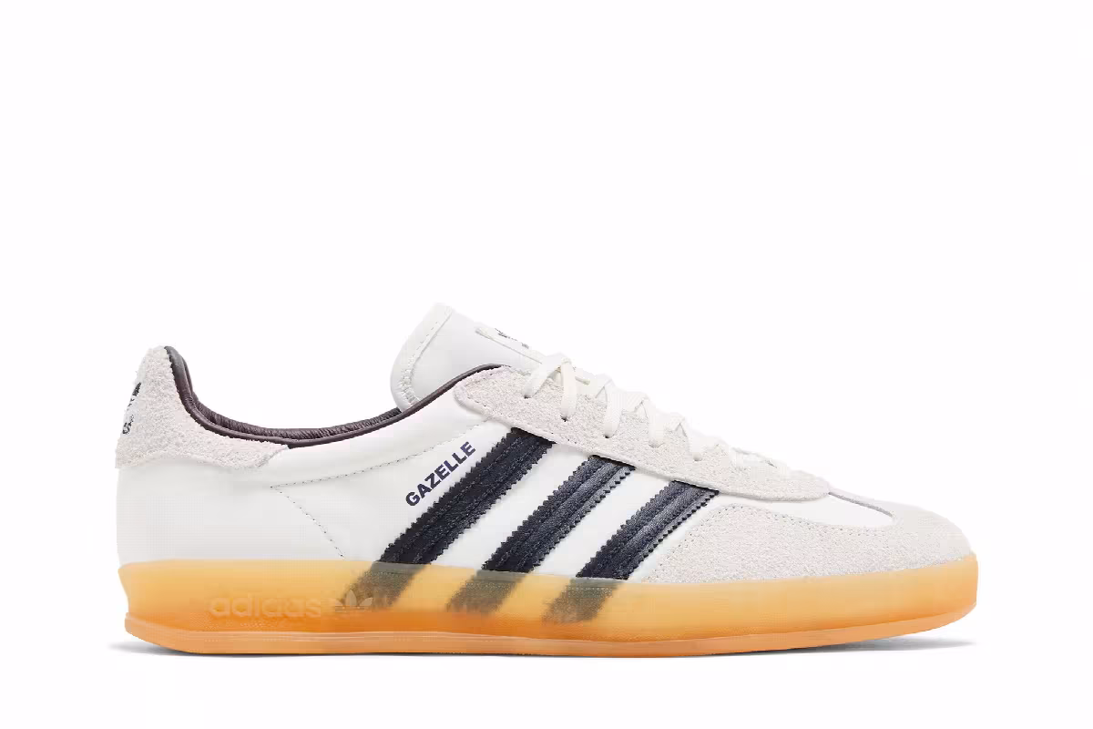 Hikari Shibata x adidas Gazelle Indoor White Night Grey Gum, view 2