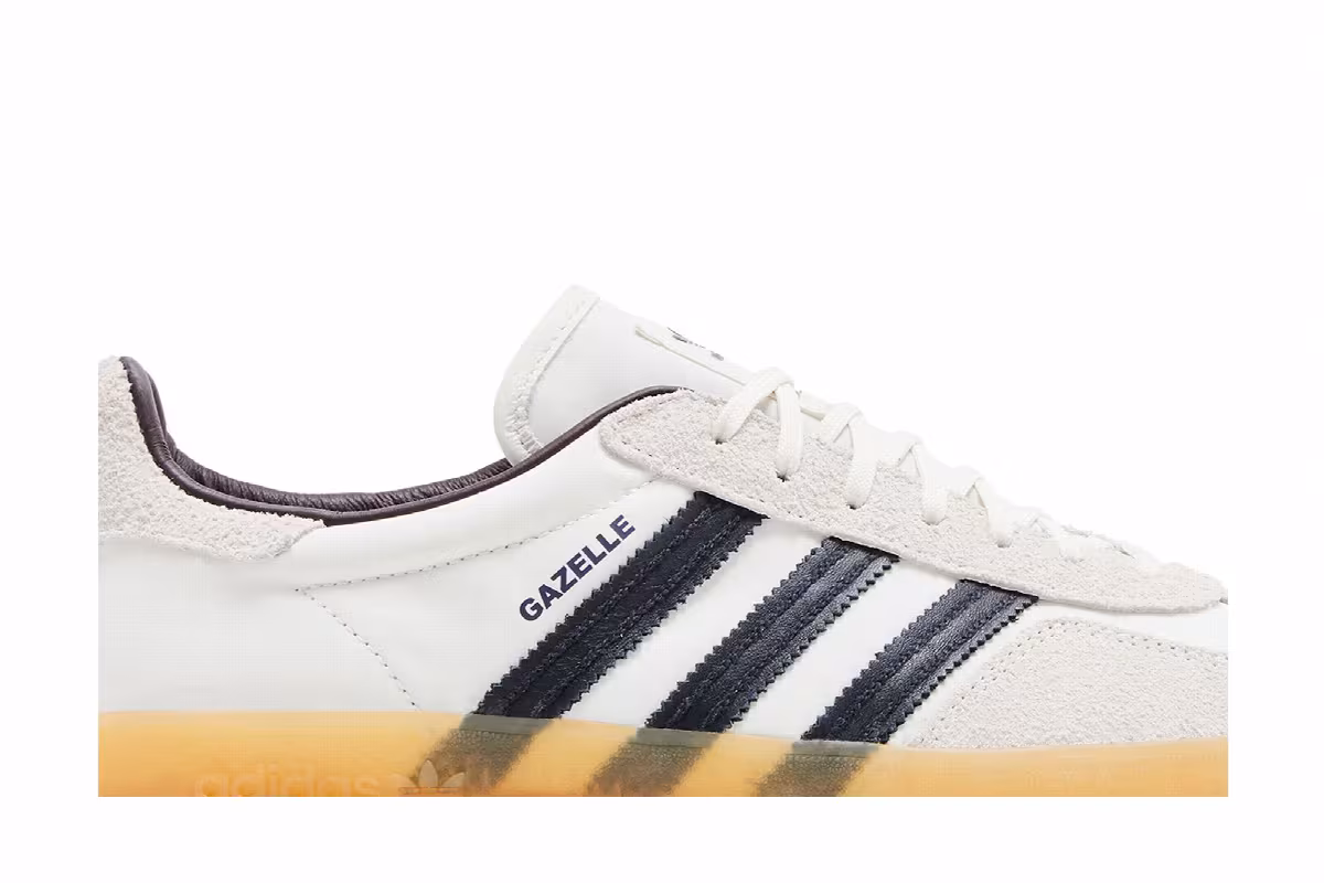 Hikari Shibata x adidas Gazelle Indoor White Night Grey Gum, view 3