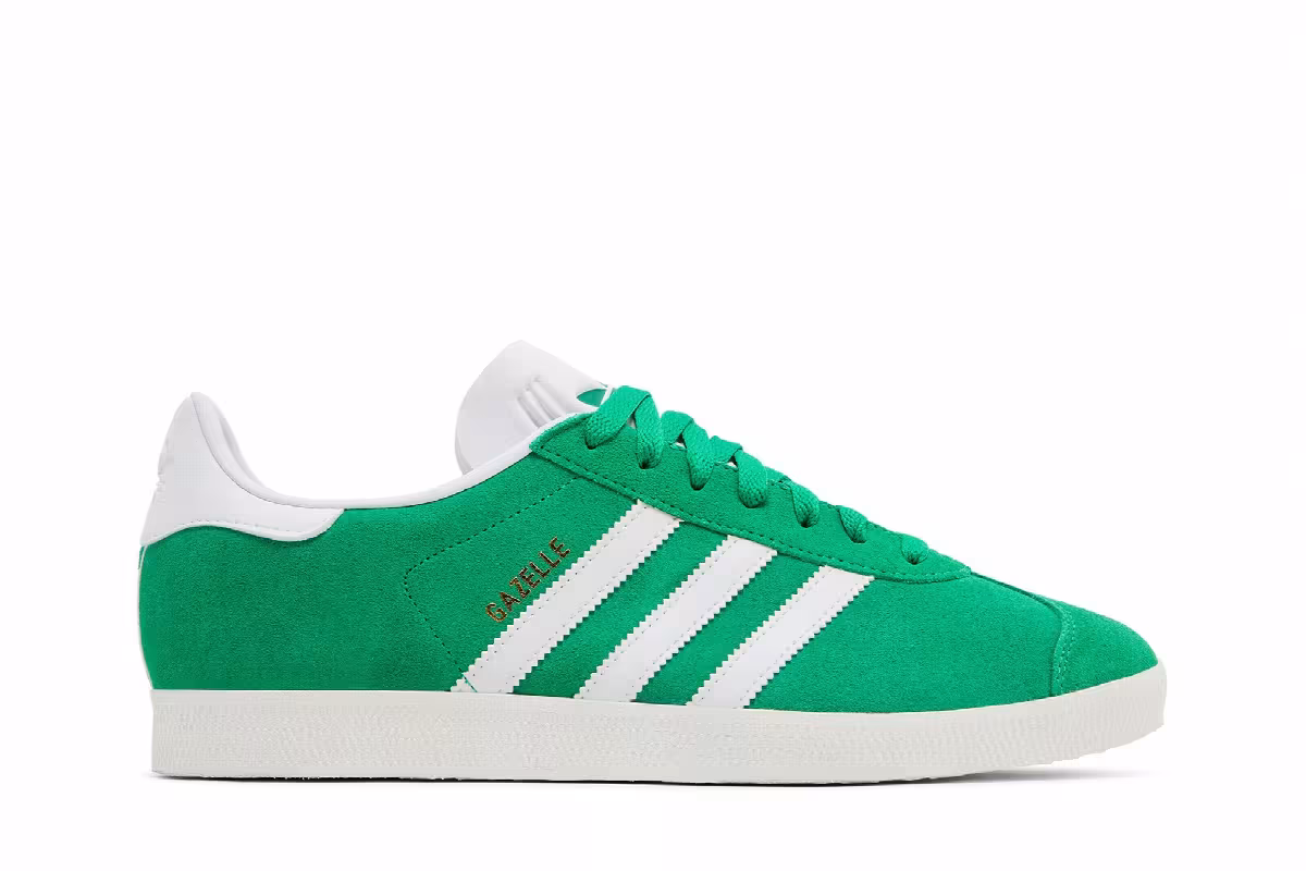 adidas Gazelle Green White, view 2