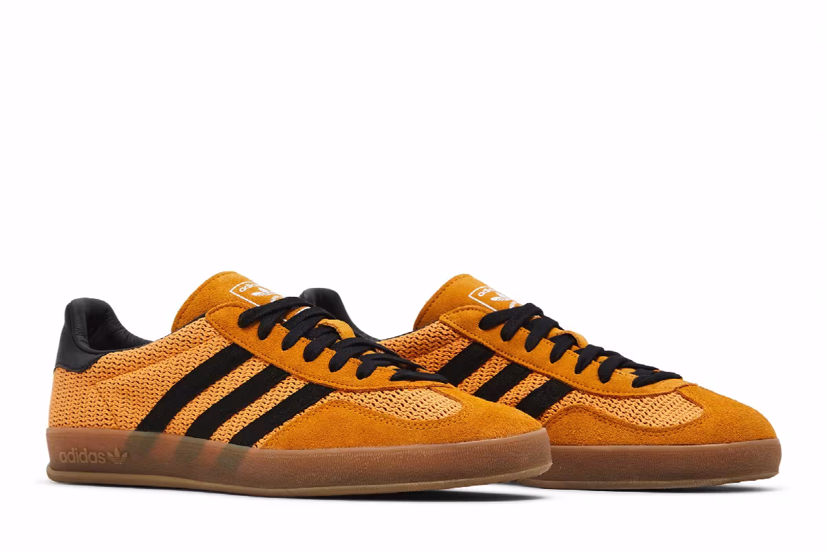 adidas Gazelle Indoor Equipment Orange Black, view 9