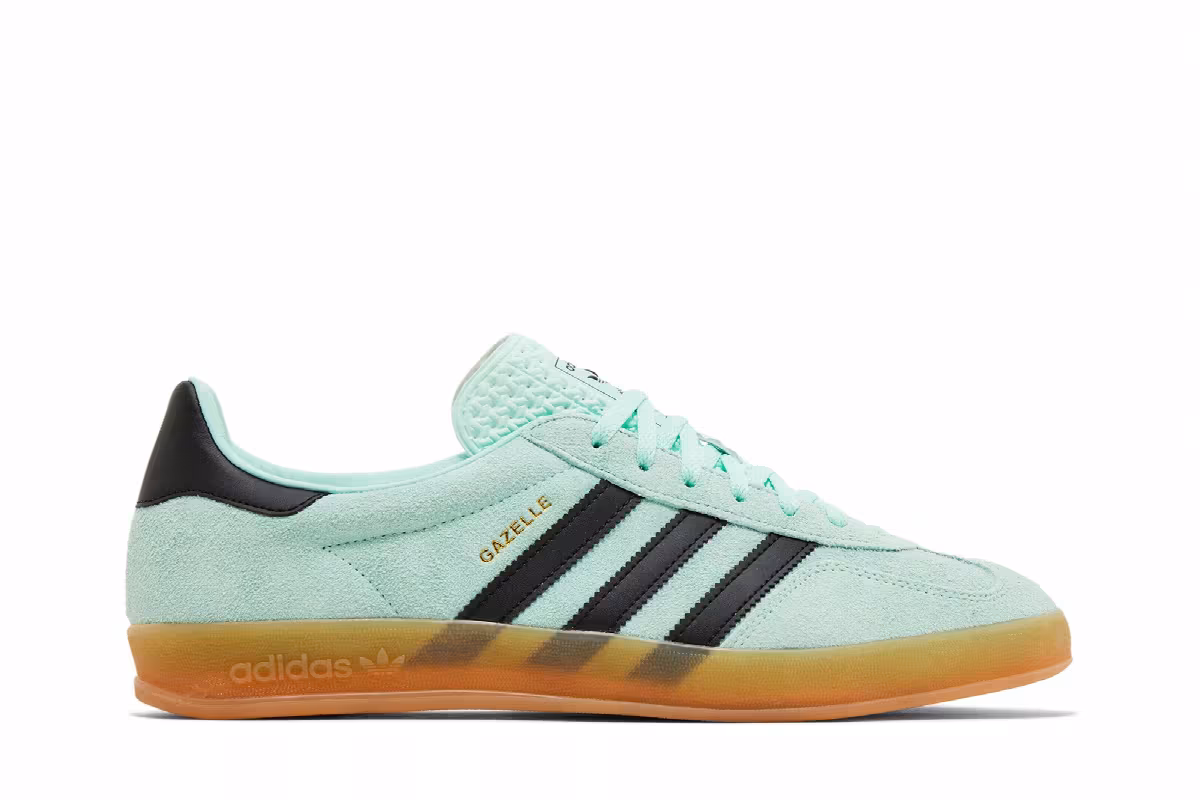 adidas Gazelle Indoor Clear Mint Black Gum, view 2