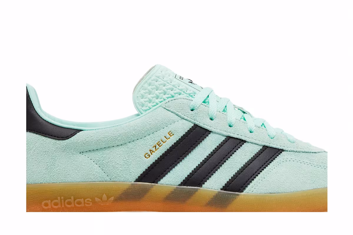 adidas Gazelle Indoor Clear Mint Black Gum, view 3