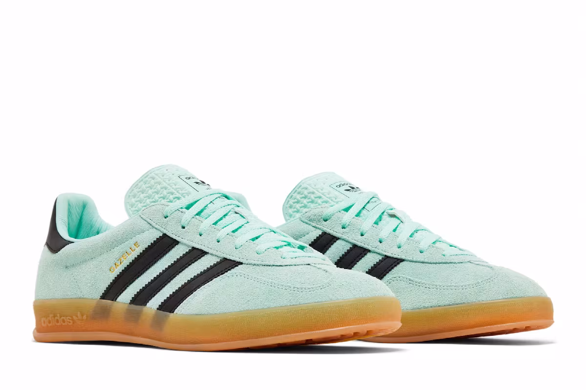 adidas Gazelle Indoor Clear Mint Black Gum, view 9