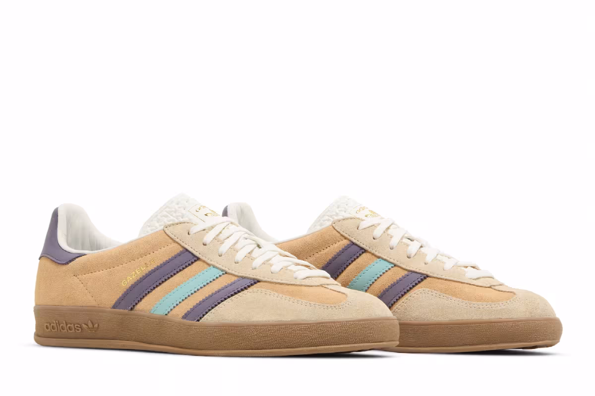 adidas Gazelle Indoor Glow Orange Shadow Violet, view 9
