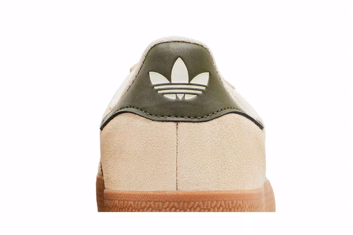 adidas Gazelle ADV Ecru Tint Focus Olive, view 8