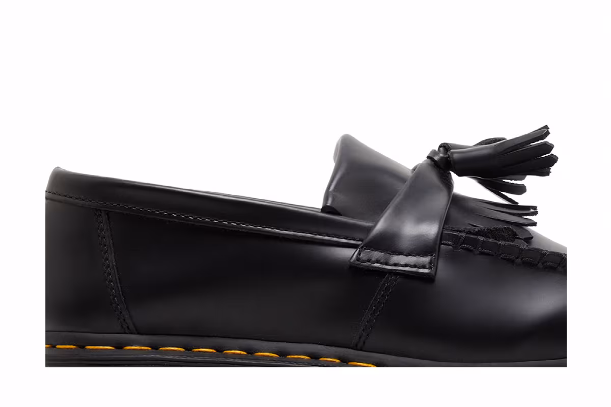 Dr. Martens Adrian Bex Smooth Leather Tassel Loafer Black, view 3