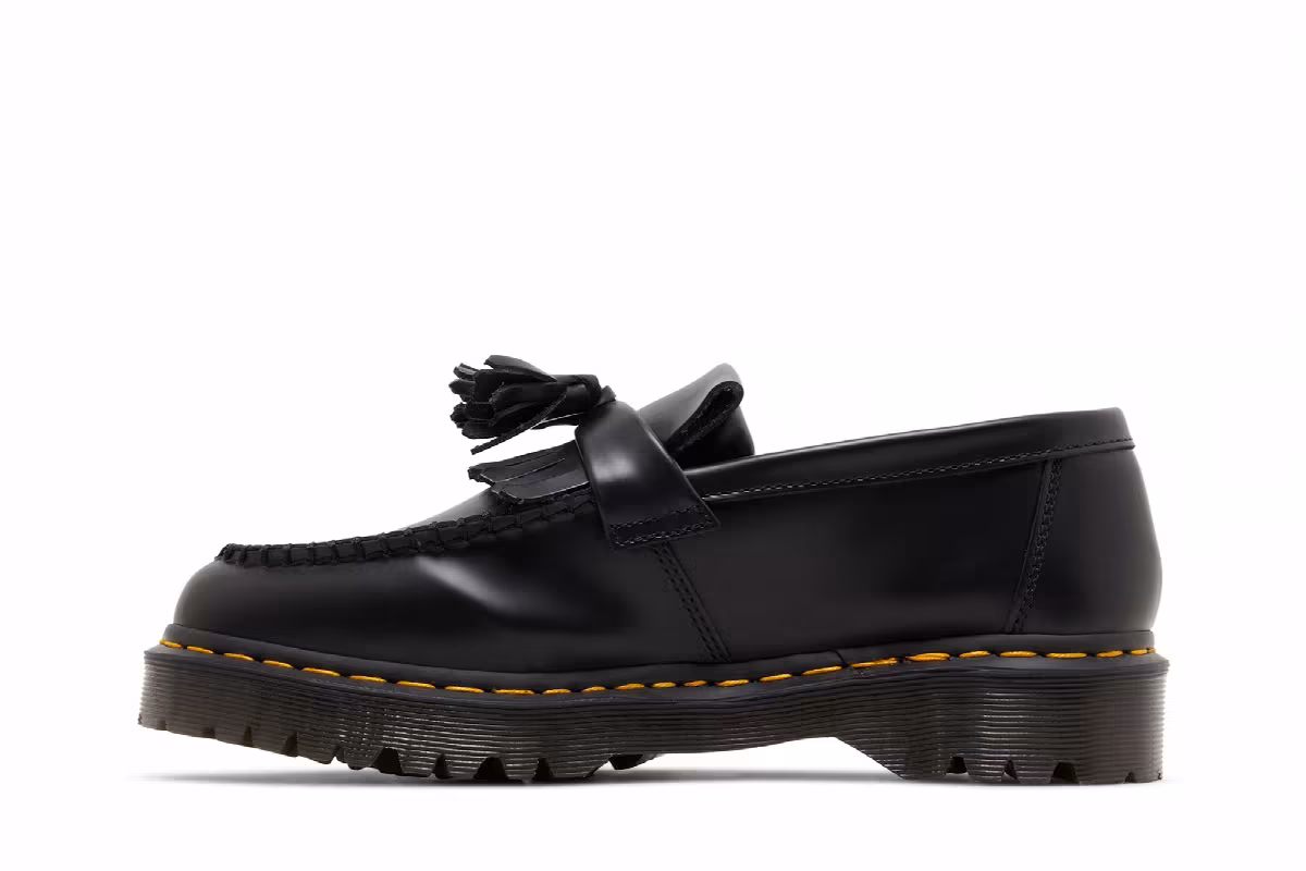 Dr. Martens Adrian Bex Smooth Leather Tassel Loafer Black, view 4