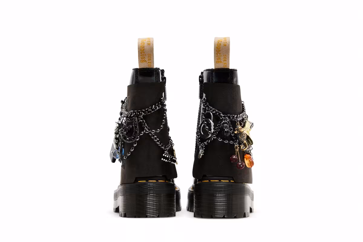 Marc Jacobs x Dr. Martens Women's Jadon Smooth Leather Platform Boot Black, view 7