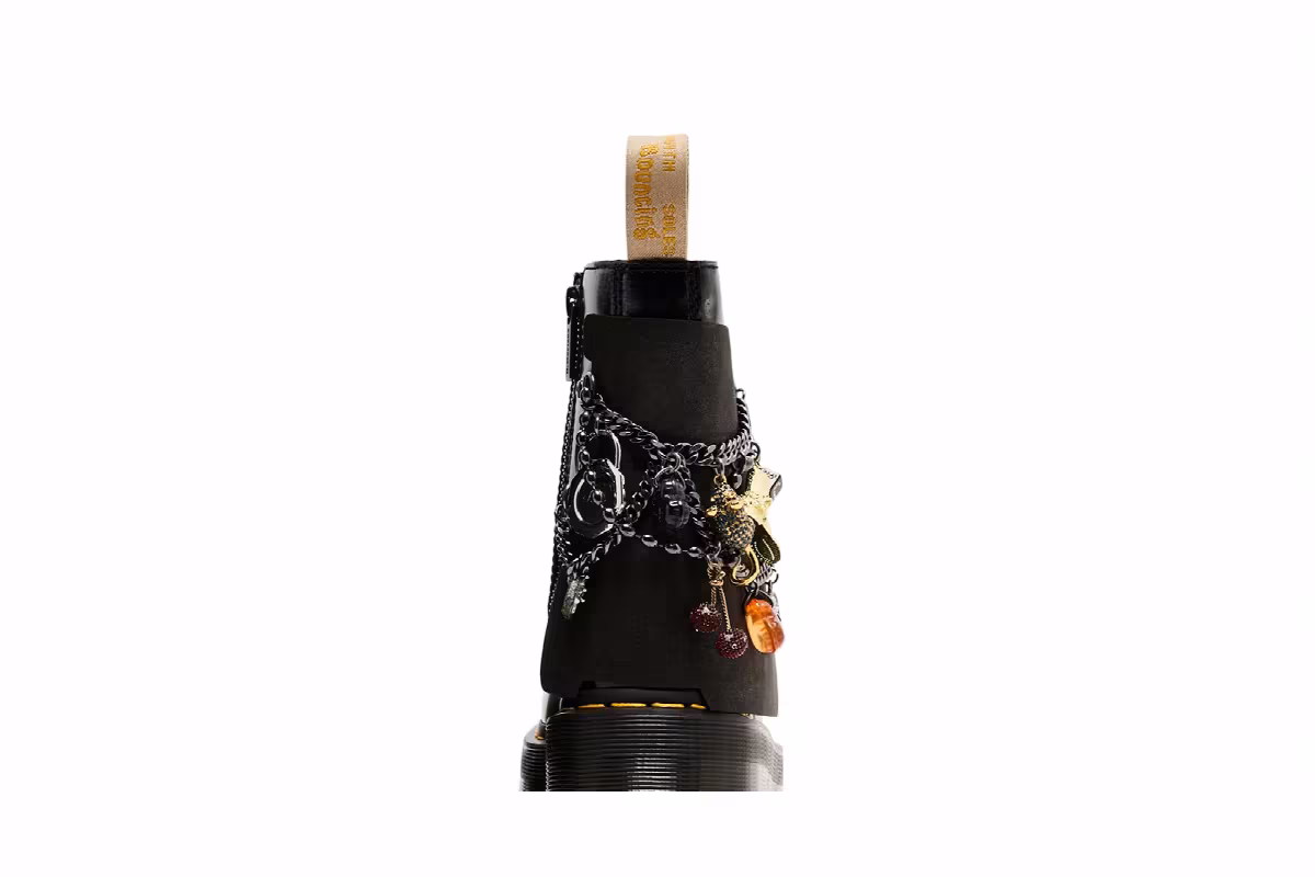 Marc Jacobs x Dr. Martens Women's Jadon Smooth Leather Platform Boot Black, view 8
