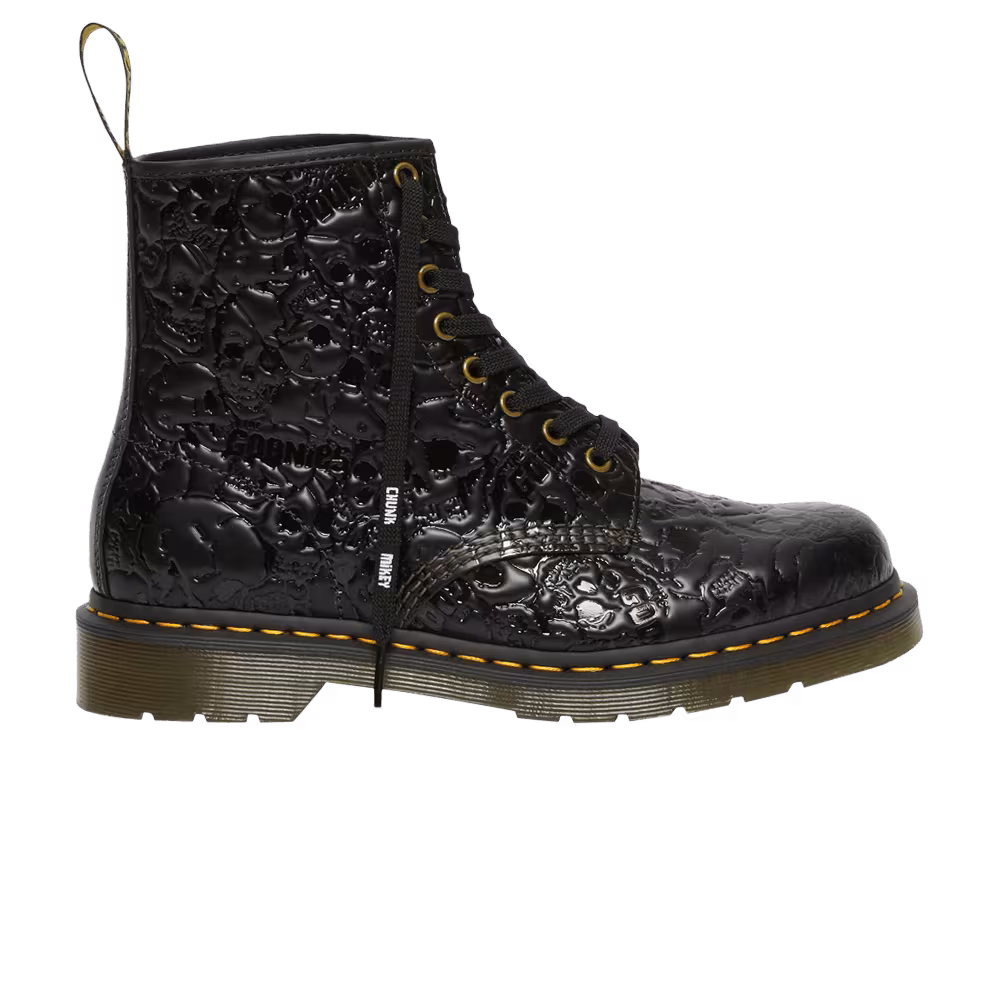 The Goonies x Warner Bros x Dr. Martens 1460 Emboss Leather Lace Up Boot NEVER SAY DIE!