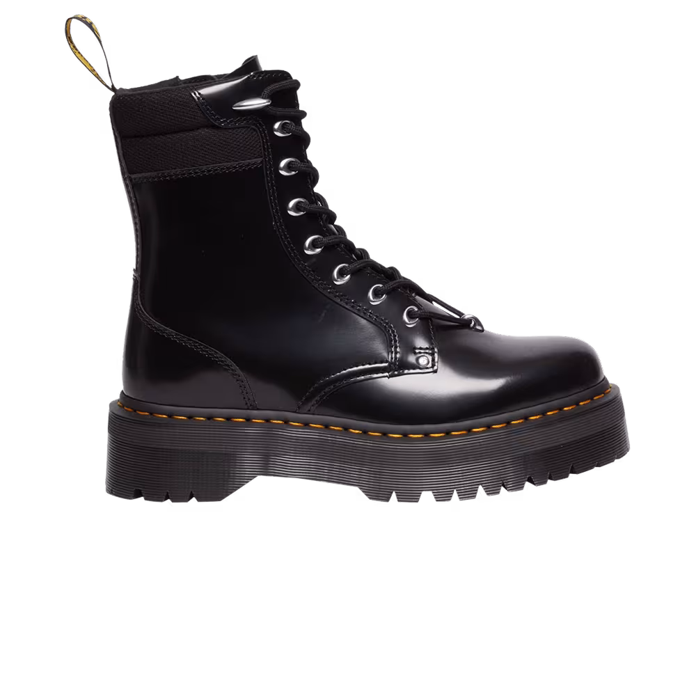 Dr. Martens Jadon 2 Hardware Buttero Leather Platform Boot Black