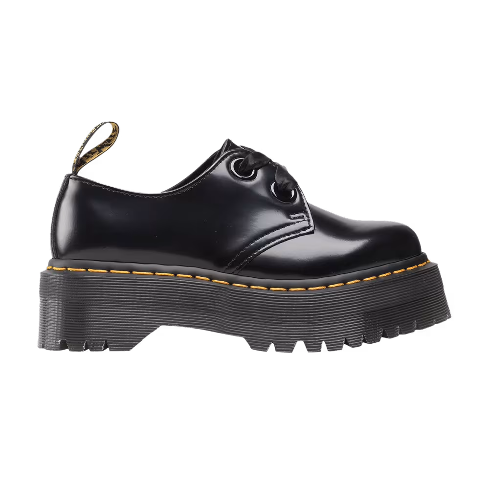 Dr. Martens Women's Holly Leather Platform Black