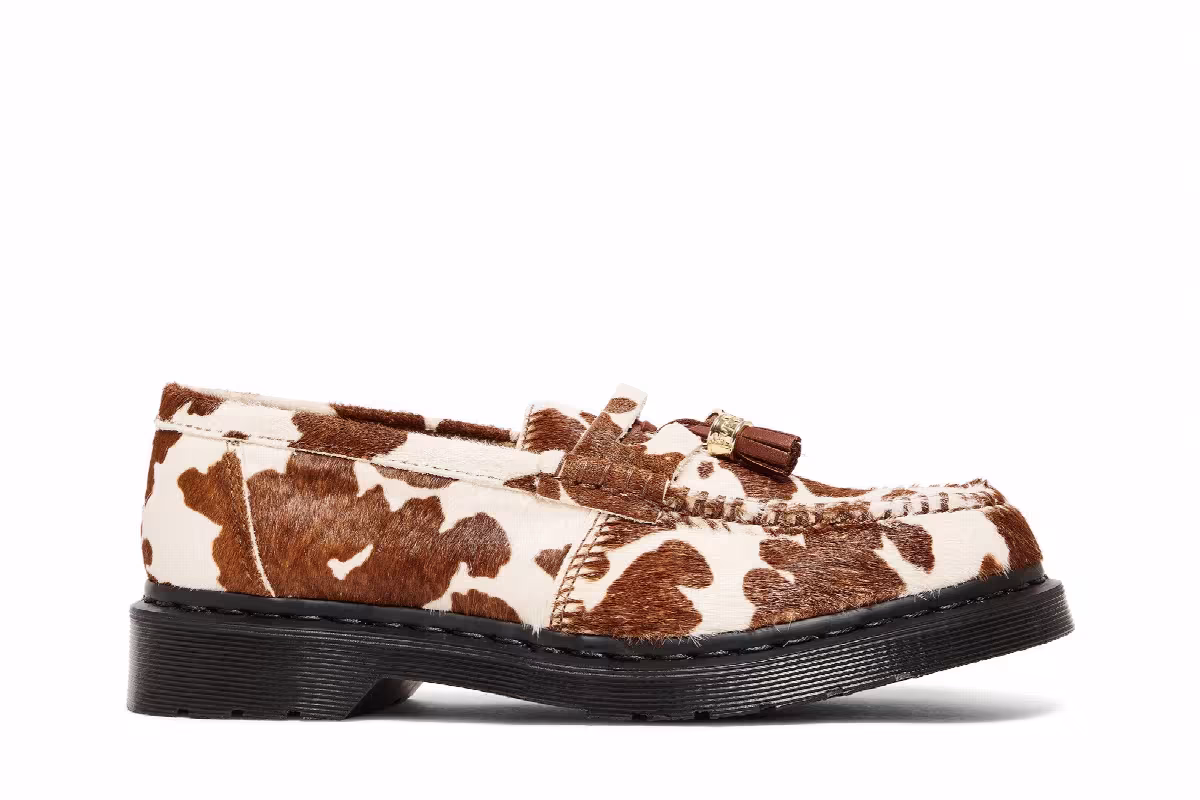 Supreme x Dr. Martens Penton Tassel Loafer Cow Print, view 2