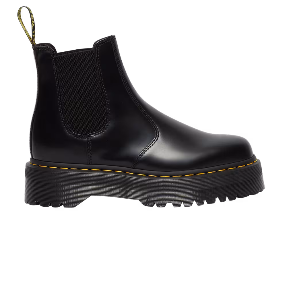 Dr. Martens 2976 Polished Smooth Platform Chelsea Boot Black
