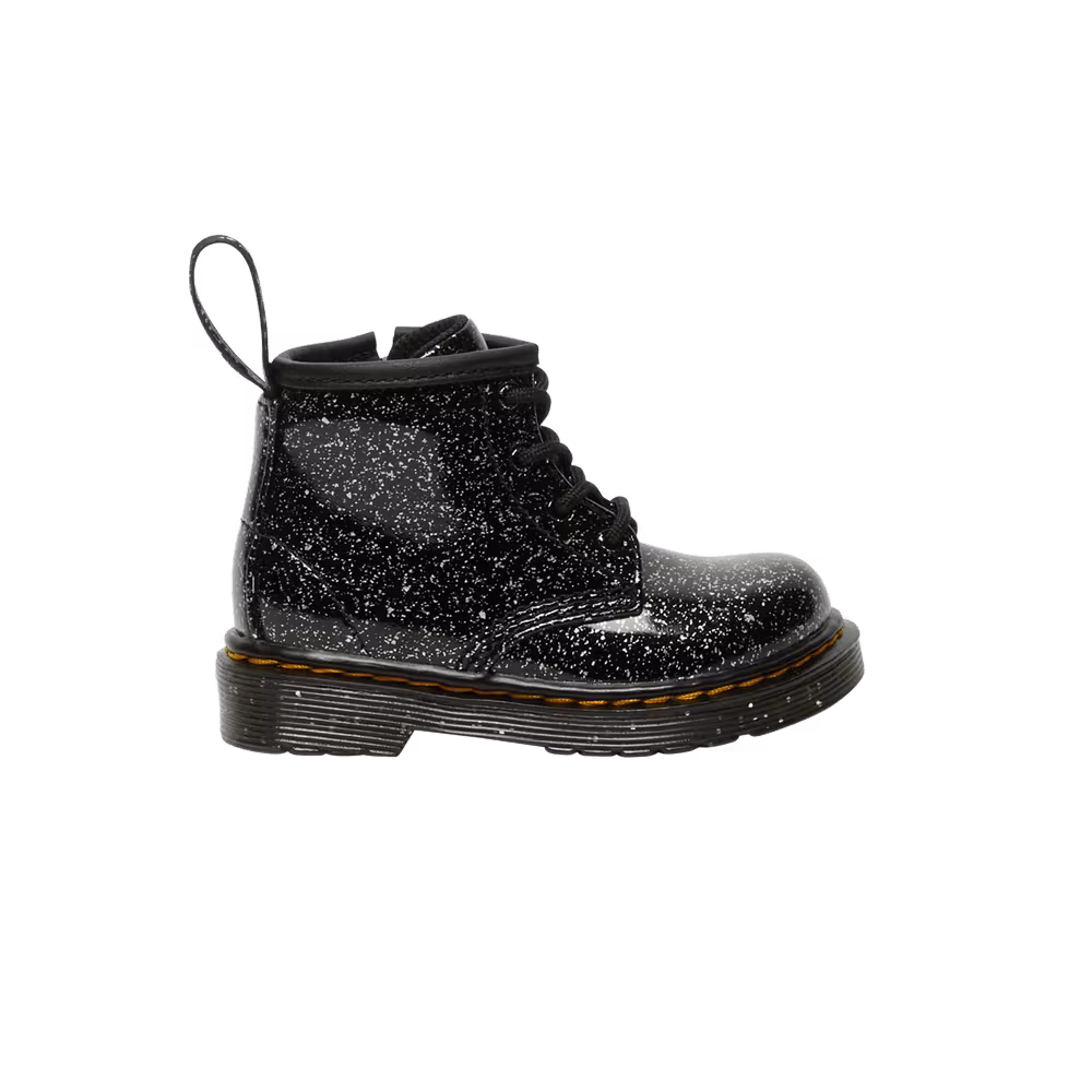 Dr. Martens 1460 Glitter Ankle Boot Toddler Black Cosmic Glitter