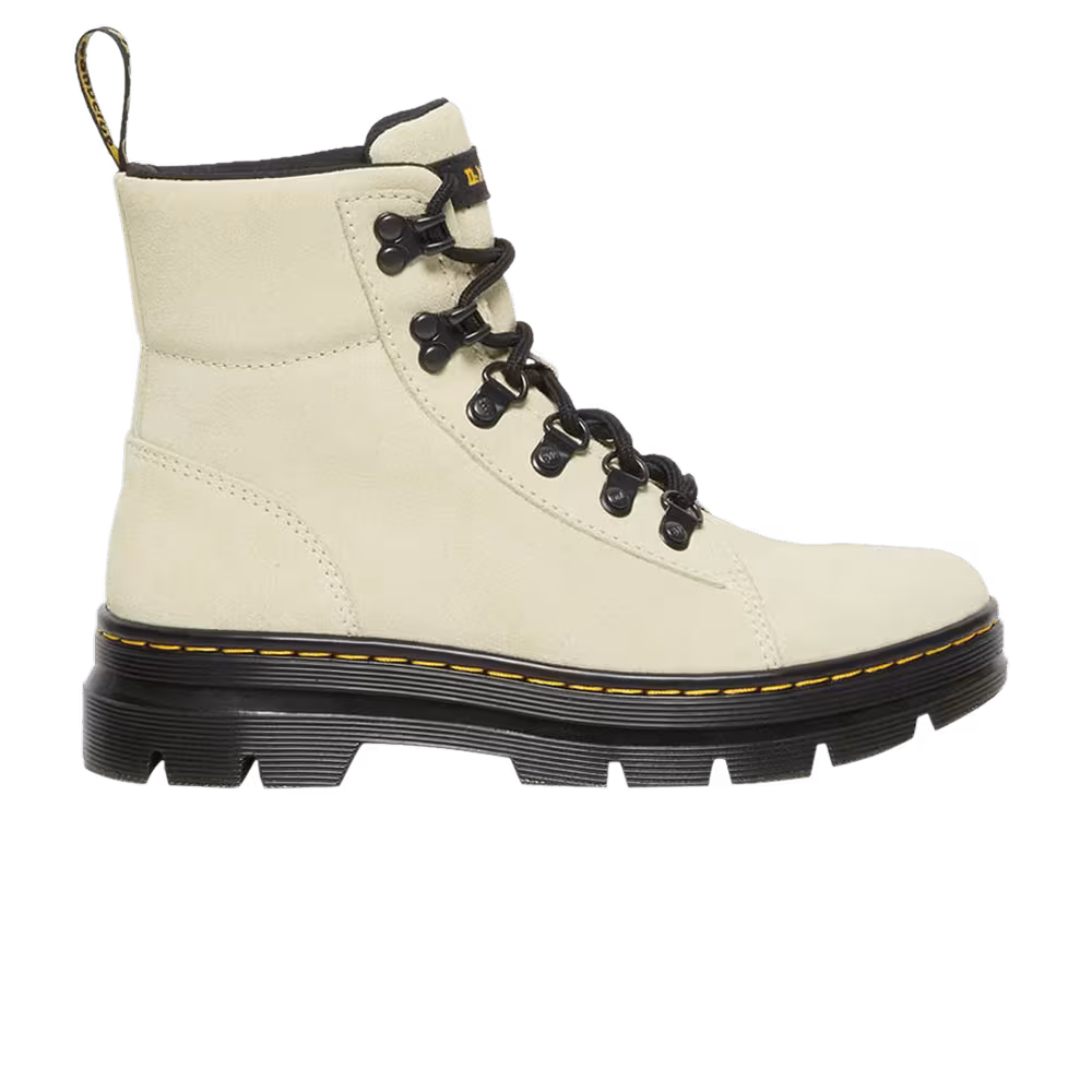 Dr. Martens Women's Combs Suede Utility Boot Cream