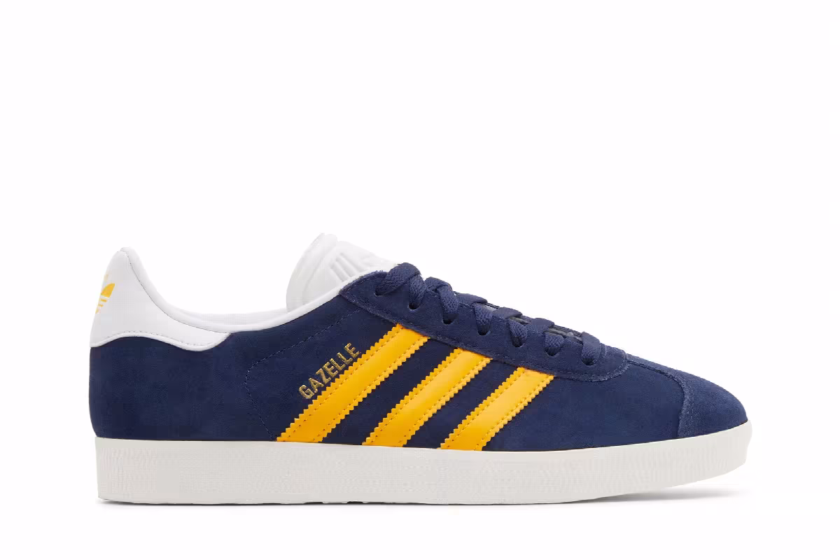 adidas Gazelle Night Indigo Crew Yellow, view 2