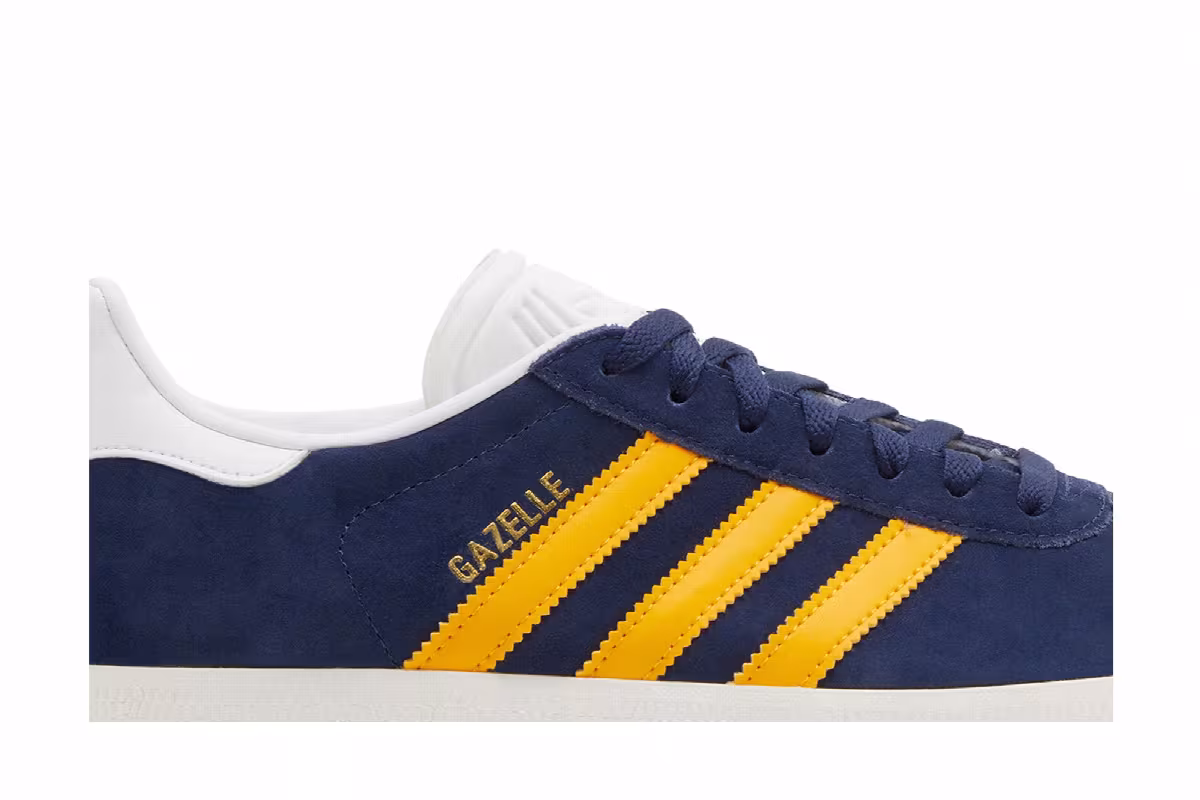 adidas Gazelle Night Indigo Crew Yellow, view 3