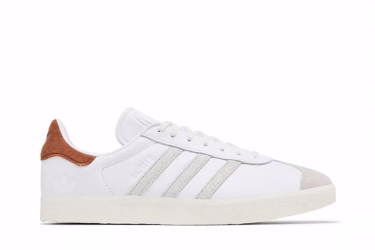 adidas Gazelle White Brown, view 2