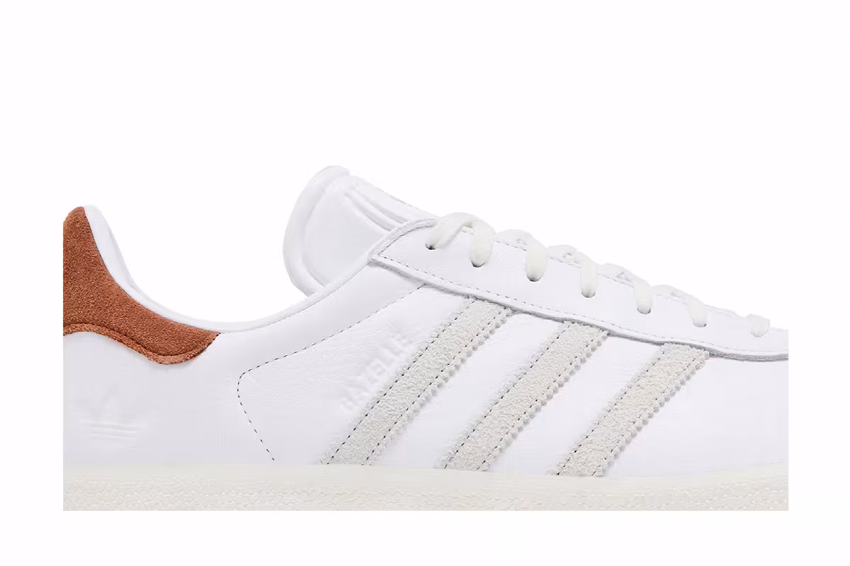 adidas Gazelle White Brown, view 3