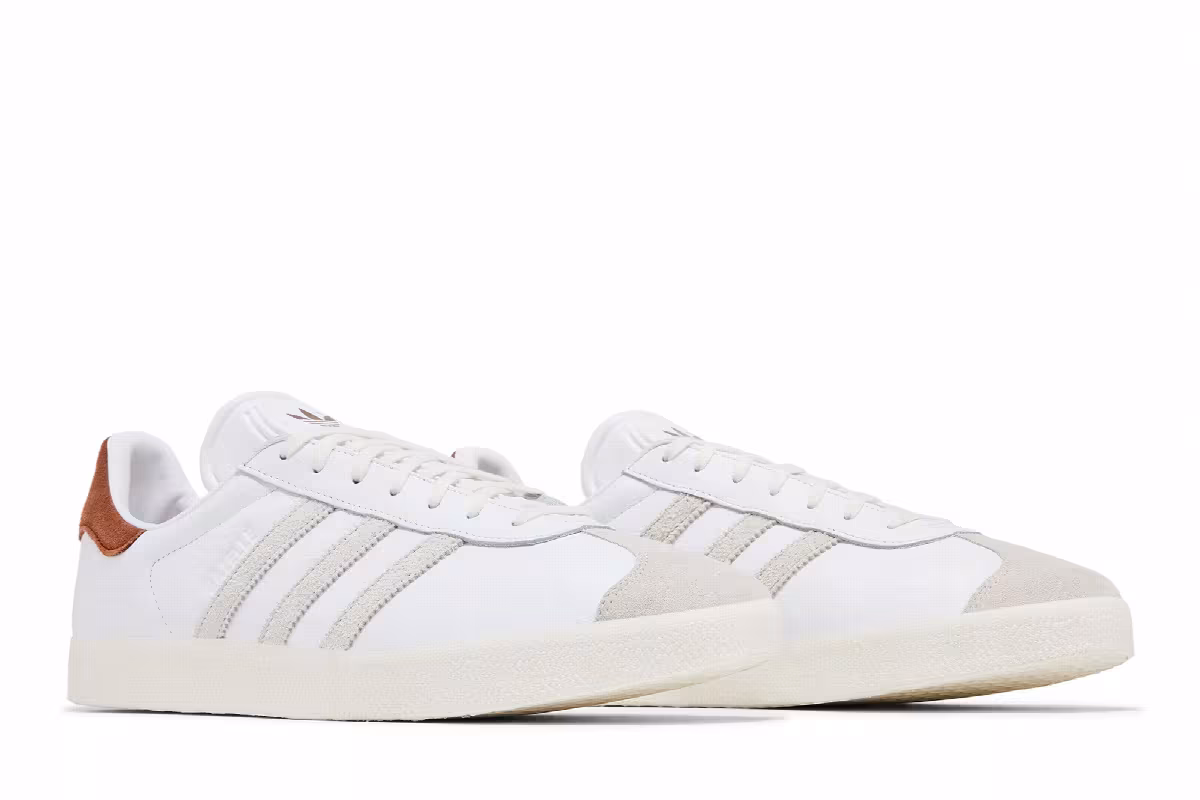 adidas Gazelle White Brown, view 9
