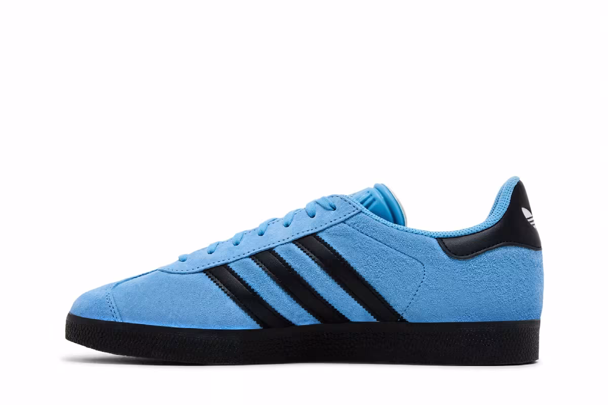 adidas Gazelle Light Blue Black, view 4