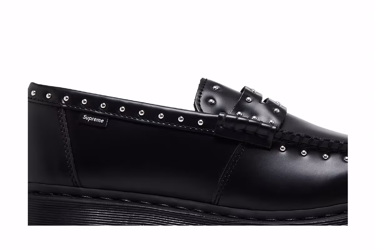 Supreme x Dr. Martens Penton Studded Loafer Black, view 3