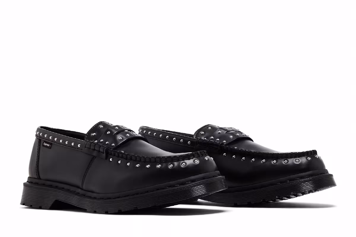 Supreme x Dr. Martens Penton Studded Loafer Black, view 9