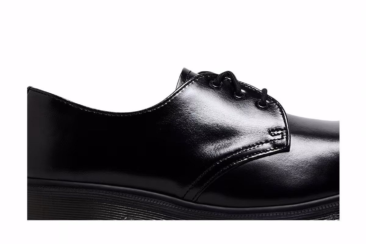 Dr. Martens 1461 Leather Steel Toe Black, view 3