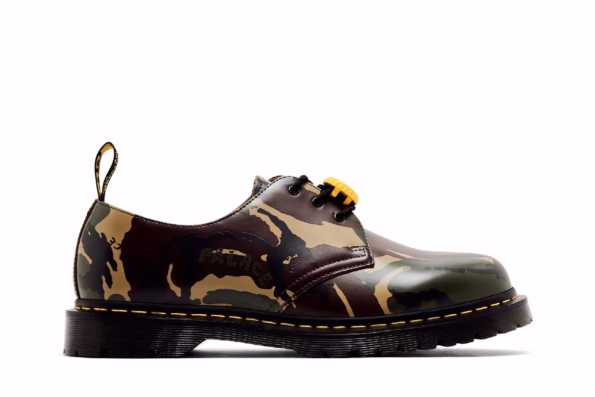 Palace x Dr. Martens 1461 Woodland Camo, view 2