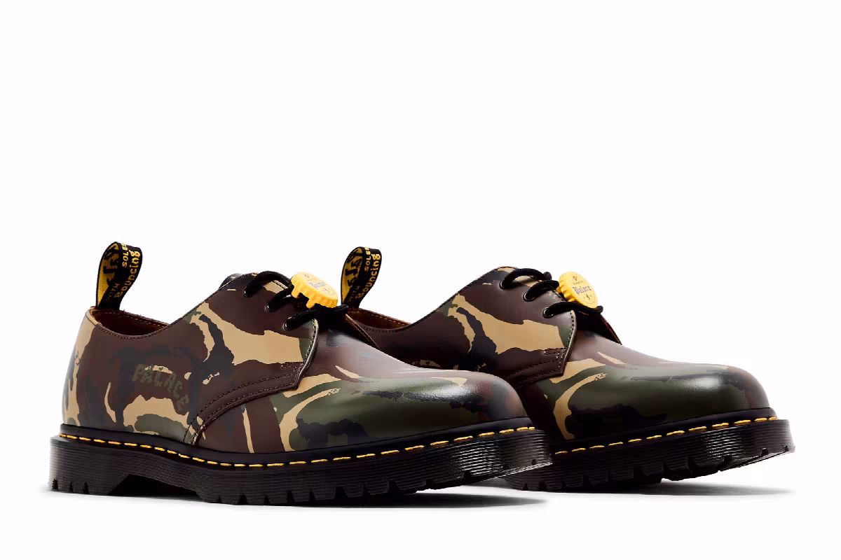 Palace x Dr. Martens 1461 Woodland Camo, view 9