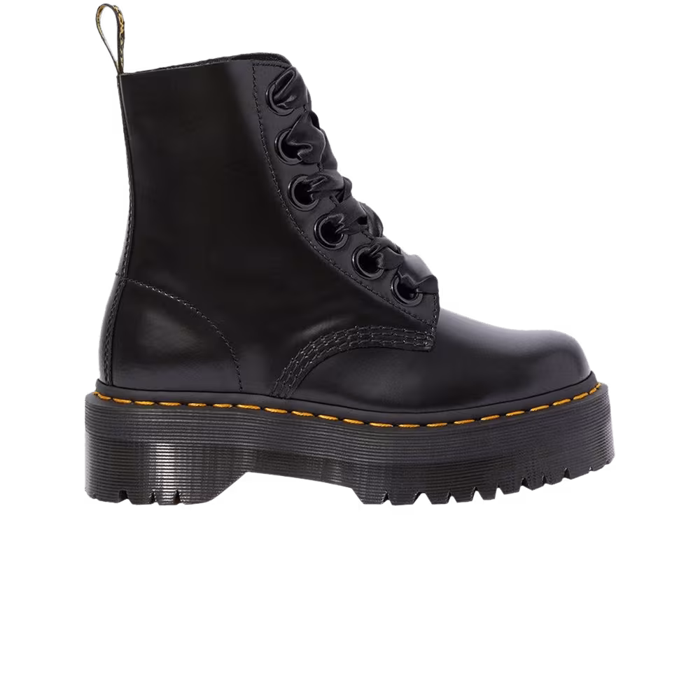 Dr. Martens Molly Women's Leather Platform Boot Black