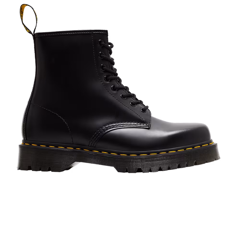 Dr. Martens 1460 Bex Squared Toe Leather Lace Up Boot Black