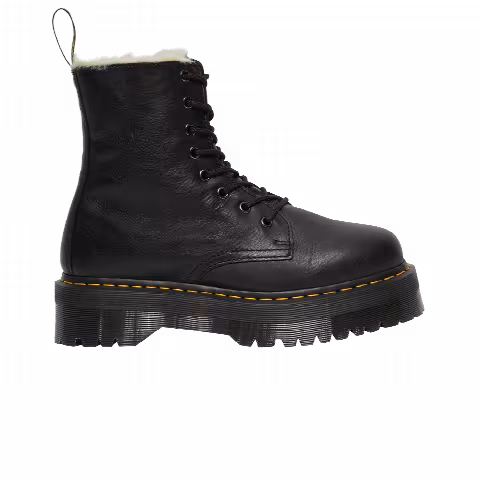 Dr. Martens Jadon Faux Fur Lined Platform Boot 'Black'