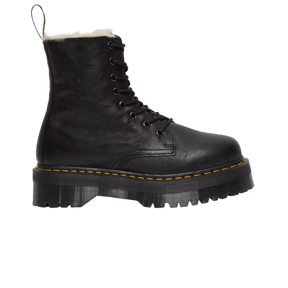 Dr. Martens Jadon Faux Fur Lined Platform Boot Black