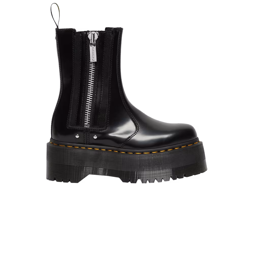 Dr. Martens Women's 2976 Max Leather Platform Chelsea Boot Black