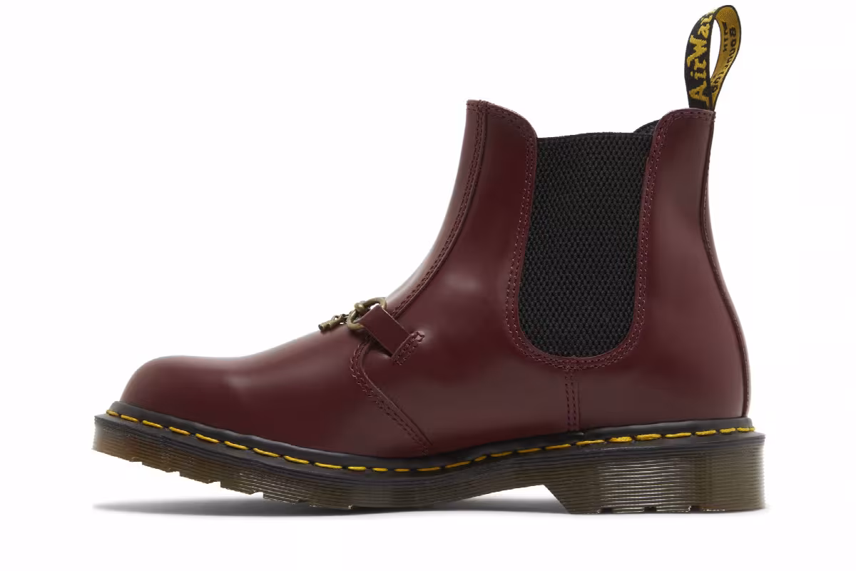 Needles x Dr. Martens 2976 Snaffle Chelsea Cherry Red, view 4